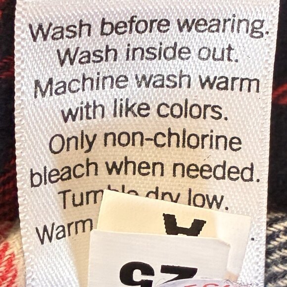 Sonoma Supersoft Flannel Shirt NEW Mens Medium Blue‎ Red Plaid Pockets Button Up - Picture 7 of 8